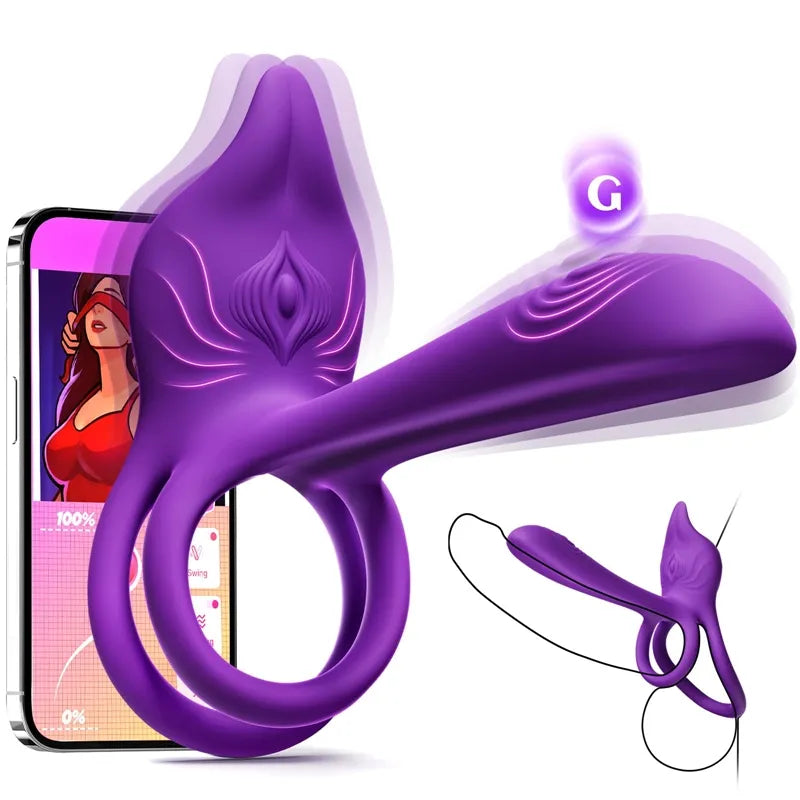 Enchanted Girl Luxe Smart Vibrating Ring – App-Controlled Pleasure for Couples